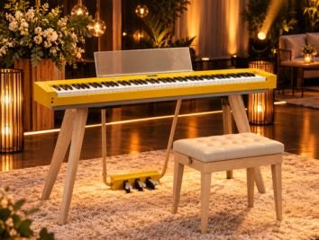 Piano digital Casio PX-S7000 amarelo